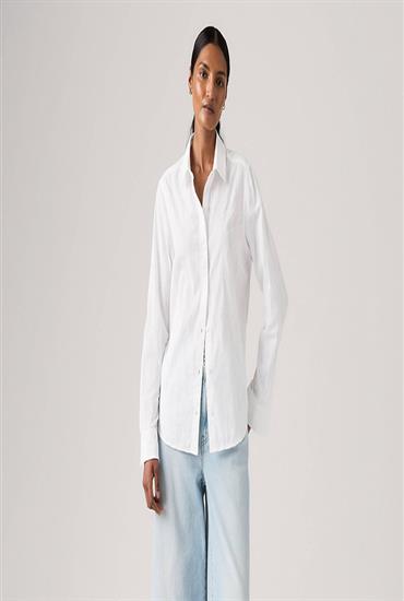 Woven shirts-BRIGHT WHITE-WOMEN